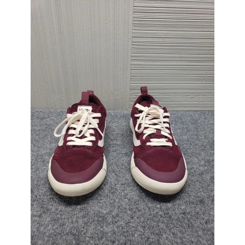 Vans Women Sneaker Shoe 10.5 Burgundy Suede UltraRange EXO SE Lace Up Low Top